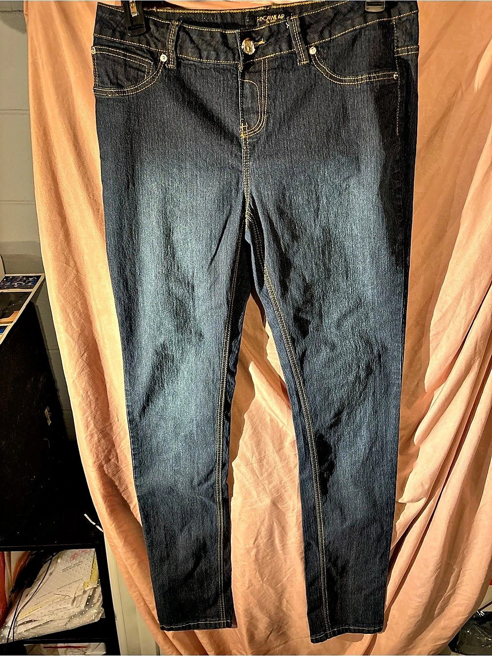 Rock Revival Skinny Jeans Blue Waist 14